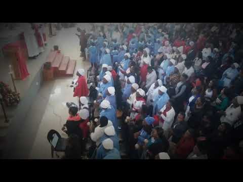 Choir in form on Pentecost