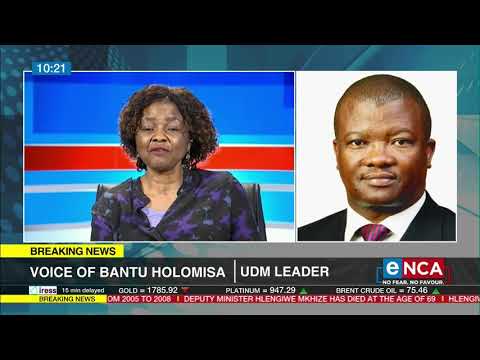 Reaction Bantu Holomisa pays tribute to Hlengiwe Mkhize