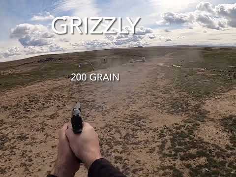 FMJ vs Hard Cast bullets.  Is hard cast better? #grizzly #sigsauer