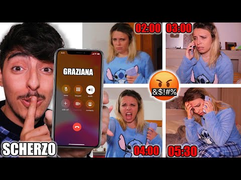 PRANK: ABSURD PHONE CALLS AT 3 AM! *GRAZIANA GOES CRAZY*