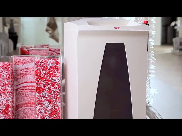 Vídeo relacionado con HSM SECURIO B34 DESTRUCTORA DE Documentos PARTICULAS 4,5X30 19/21 Hojas 590W 100L (1-8 USUARIOS) Papel/Clips/Tarjetas N2/N3