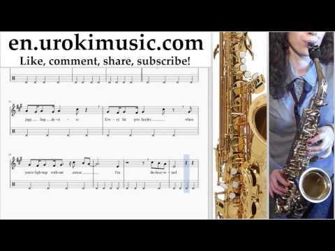 Saxophone lessons (Tenor) Katy Perry - Mind Maze Sheet Music Tutorial Part#2 um-i352