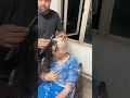 Beautiful Lady Headshave Razor Very Long Hair