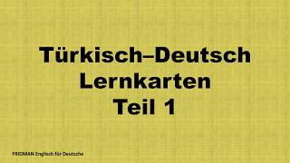 Türkisch–Deutsch Lernkarten – 30 wichtige türkische Wörter mit Beispie