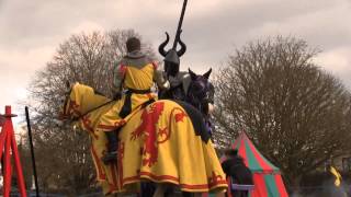 preview picture of video 'Glastonbury Abbey Medieval Fayre with the Knights of the Damned 2013'