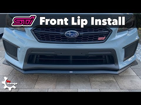 STI Front Lip Install