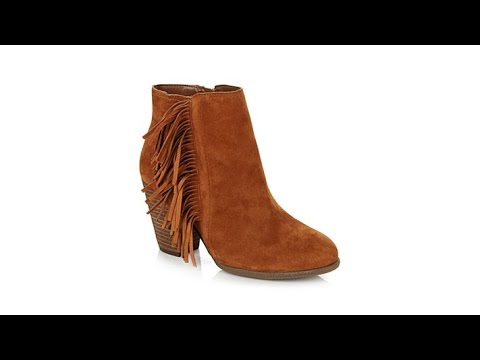 Vince Camuto "Hayzee" Suede Fringe Ankle Bootie
