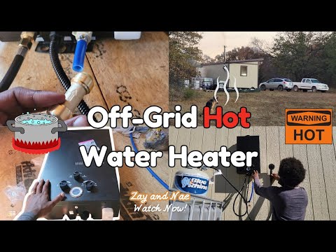 Off-Grid Tiny House Hot Water! Installing a Propane Tankless Water Heater