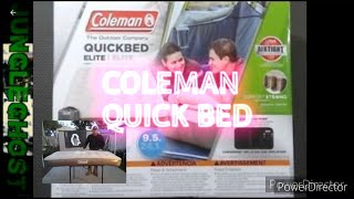 COLEMAN QUICK BED ELITE BATTERY INFLATER BUILT IN FOR CAMPING HUNTING TRAILER EP.58