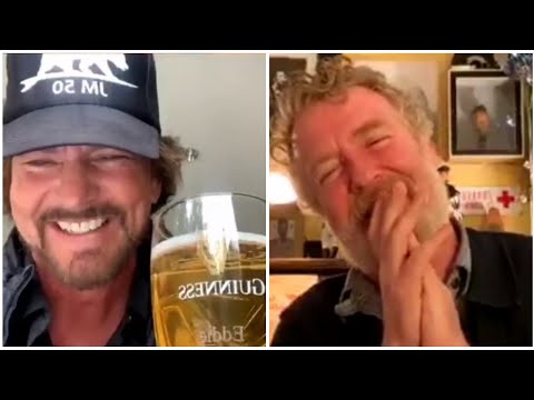 Eddie Vedder wishes happy birthday to Glen Hansard (4/21/2020)