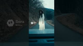 【閲覧注意】山道のカーブに佇む白い女   運転手の車が谷底に転落する瞬間｜日本最恐の怪談 #ホラー #心霊 #恐怖映像 #閲覧注意 #心霊スポット #怪談