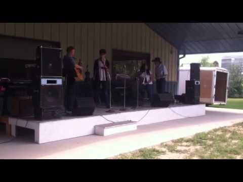 Jared sings Battle of New Orleans at Peabody Hale Fiddle Co