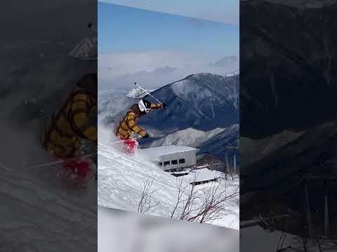 苗場　筍山　新雪パウダー滑走