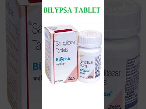 20mg Bilypsa Saroglitazar Tablet, Bottle of 45 Tablets
