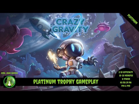 Crazy Gravity - Full Platinum Trophy Gameplay (PS4/PS5)