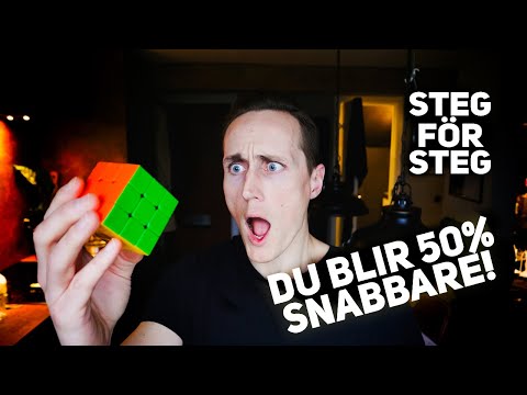 BLI SNABBARE PÅ RUBIKS KUB! Full genomgång av F2L metoden, DU BLIR 50% SNABBARE!