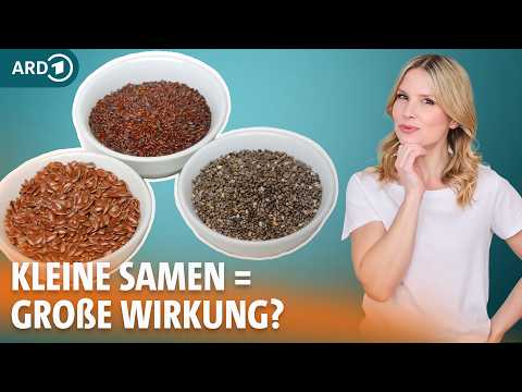 Flohsamenschalen, Leinsamen und Chiasamen im Vergleich | Dr. Julia Fischer | ARD Gesund