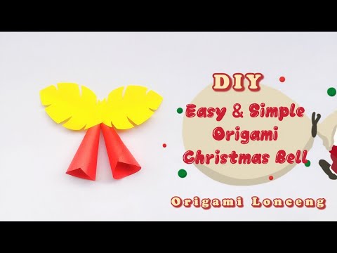DIY Paper Bell | How To Make Easy Origami Christmas Bell | Origami Christmas | Origami Lonceng