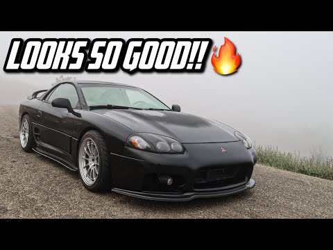 My MITSUBISHI 3000GT VR4 Gets CARBON FIBER PARTS!! | LIP KIT INSTALL