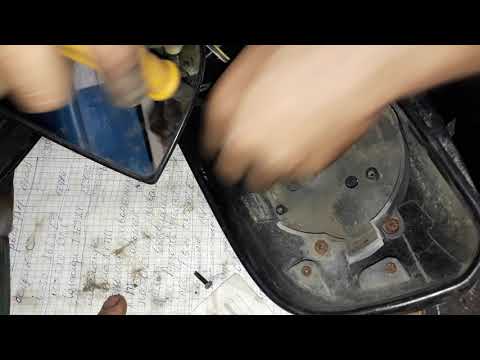 Разбор зеркала,снятие накладки зеркала Hyundai Tucson