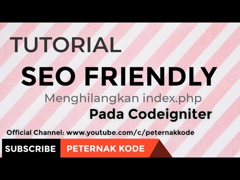 🤖 SEO Friendly Codeigniter (Remove index.php) Video