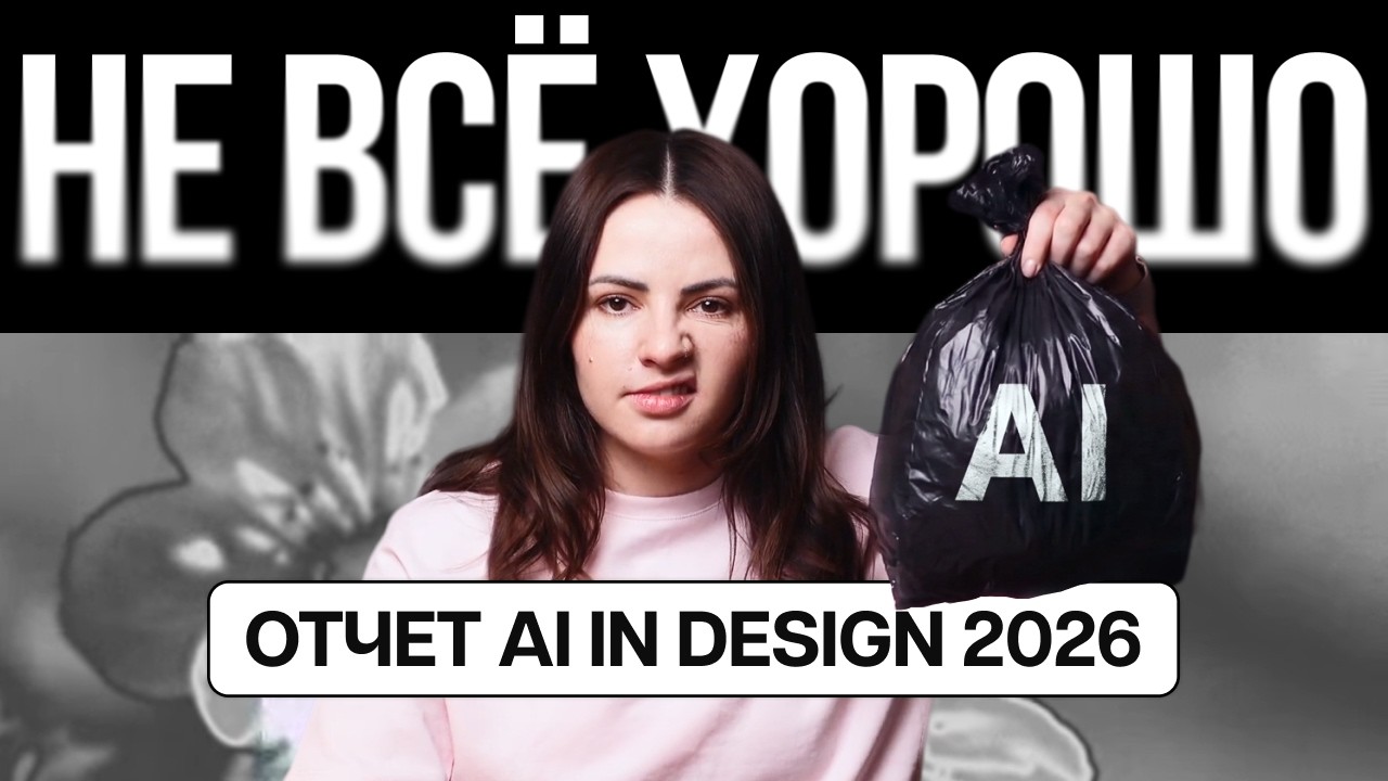 YouTube: 91% дизайнеров используют AI каждую неделю. Разбираем отчёт State of AI in Design 2026
