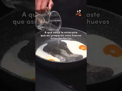 Truco para preparar huevos estrellados perfectos.