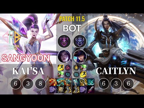 SRB Sangyoon Kai'Sa vs Caitlyn Bot - KR Patch 11.5