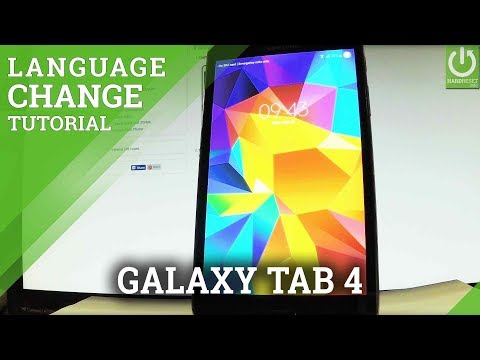 Change Language in SAMSUNG Galaxy Tab 4 - Language Settings