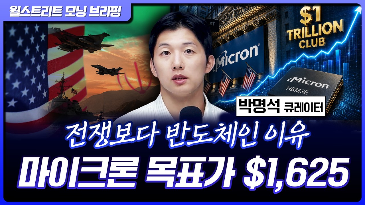 마이크론 목표가 $1,625 등장…전쟁 불확실성도 덮어버린 반도체 [월가 뉴스레터]