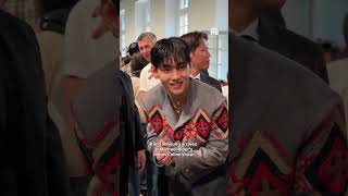 Kim Taehyung has arrived at Michael Rider’s debut Celine show! V x DazedFashionTV #taehyung #v #bts