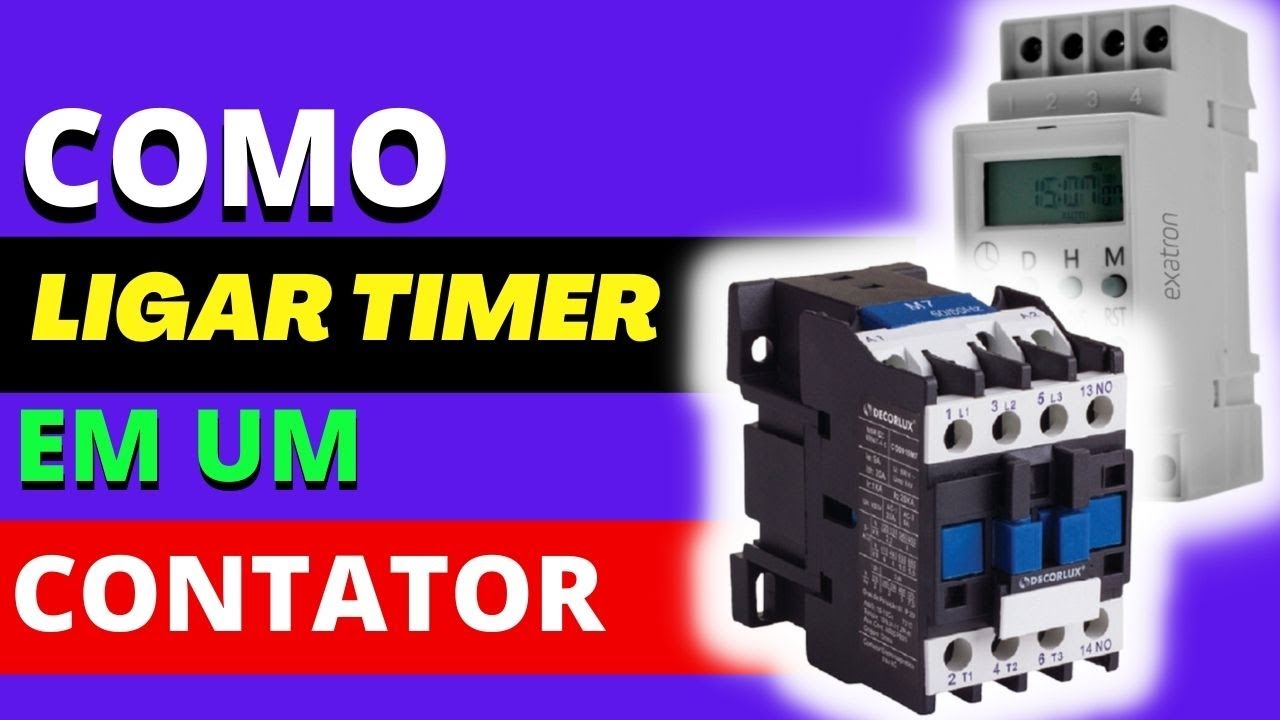 como instalar um timer com contator