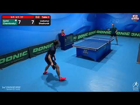 01:30 Serhii Cherniavskyi 0-3 Liubomyr Sheshurak West 5 WIN CUP 01.12.2022 | TABLE TENNIS WINCUP