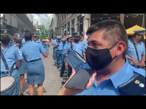 La Banda de Música del Servicio Penitenciario brindó un concierto en Plaza 9 de Julio