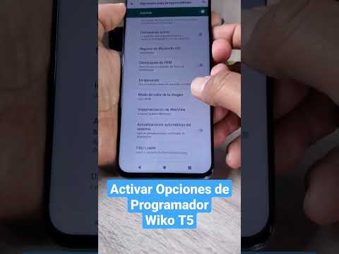 activar opciones de Programador Wiko T50 #android #celular #wiko