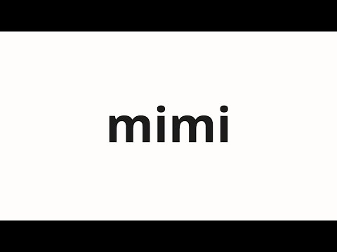How to pronounce mimi | 미미 (Mimi in Korean)