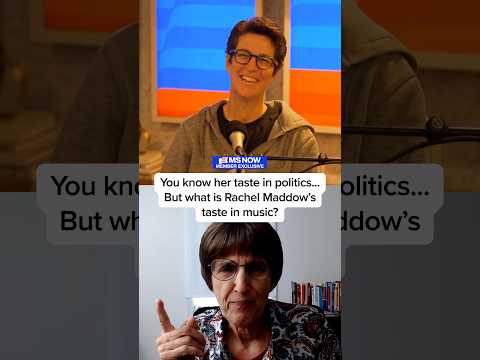 You know her taste in politics... but what is Rachel Maddow's taste in music?
