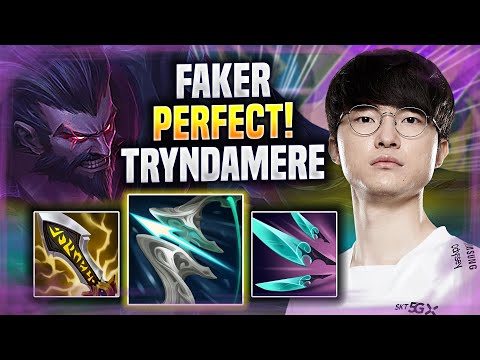 FAKER PERFECT GAME WITH TRYNDAMERE! - T1 Faker Plays Tryndamere MID vs Sion! | Preseason 2022