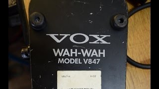 Wah wah Vox v847 truebypass y Q mod by efectos cluster