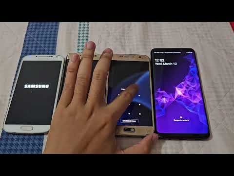 Samsung Galaxy S4 4G vs S6 edge vs S7 vs S9+ startup & shutdown race!