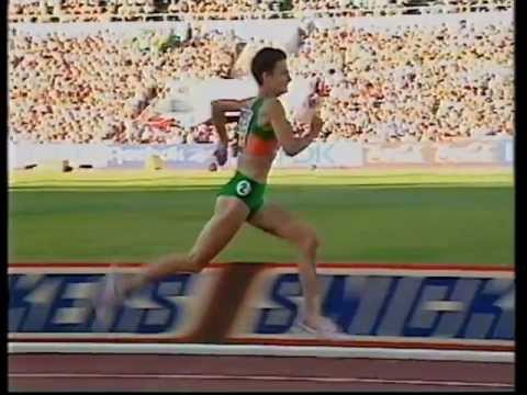Sonia O'Sullivan - World 5000m Champion, Gothenburg 1995. Post Race.