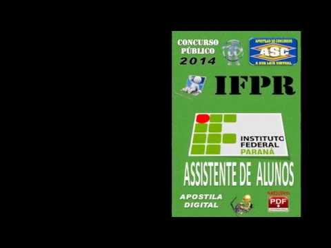 Apostila do Concurso Publico IFPR Assistente de Alunos 2014