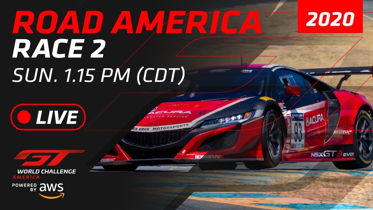 GTWC America Race 2 @ Road America 2020