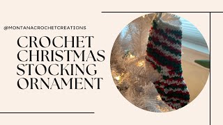 Cute Crochet Christmas Stocking Ornament Cute Beginner Friendly Crochet Project