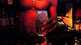 My Bartender Richard Pooring My Drink at PJs corner Pocket