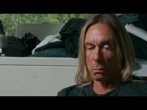 Gimme Danger official trailer frame with Iggy Pop onstage in archival footage
