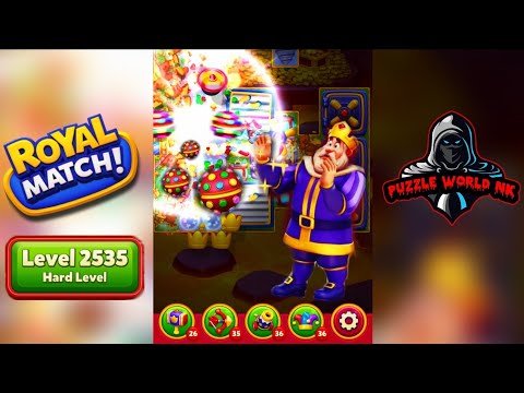 Royal Match Gameplay walkthrough Hard Level 2535  #royal #royalmatch #youtubegaming