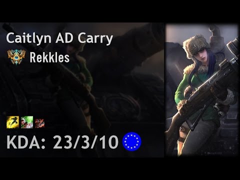 Caitlyn AD Carry vs Vayne - Rekkles - EUW Challenger Patch 6.24