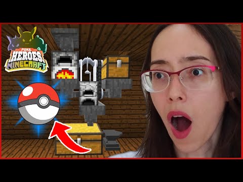 SUPER FÁBRICA de pokebola da ARLEQUINA no Minecraft | PokéHeroes #3