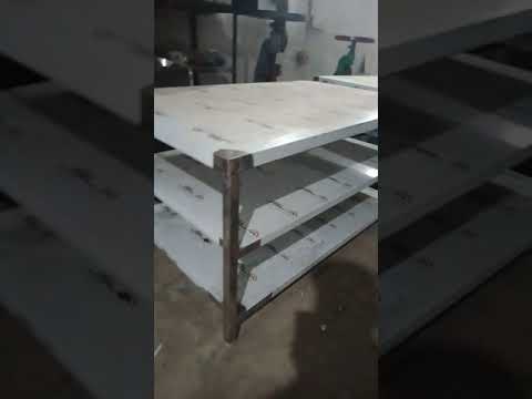 Quality enterprises ss work table with 1 undershelf, size: 3...